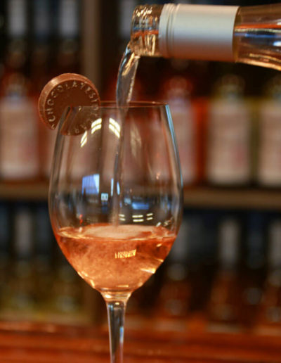 Allow the aromas of our estate grown wine to flood your senses